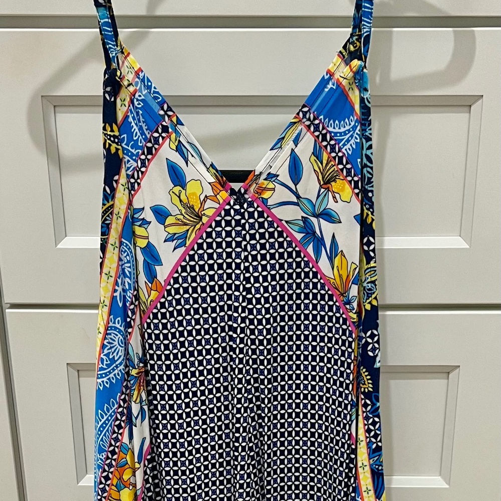 Tommy Bahama Fractured Stripe Scarf Coverup Dress